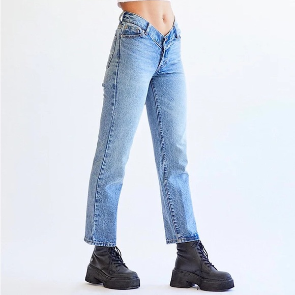 REVICE Denim - Revice V Cut Jeans Women’s Straight Leg Vintage Wash Trendy Denim